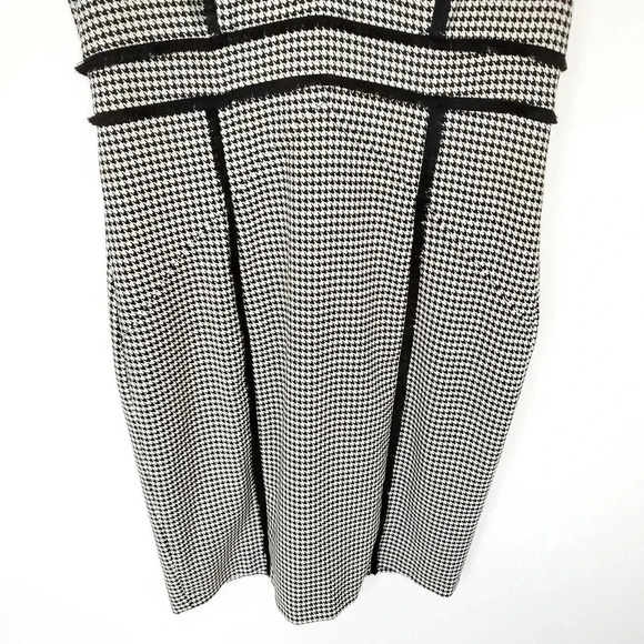 KARL LAGERFELD X ITALIA INDEPENDENT Dress Size 12 Houndstooth Print Knee-Length - Picture 6 of 12
